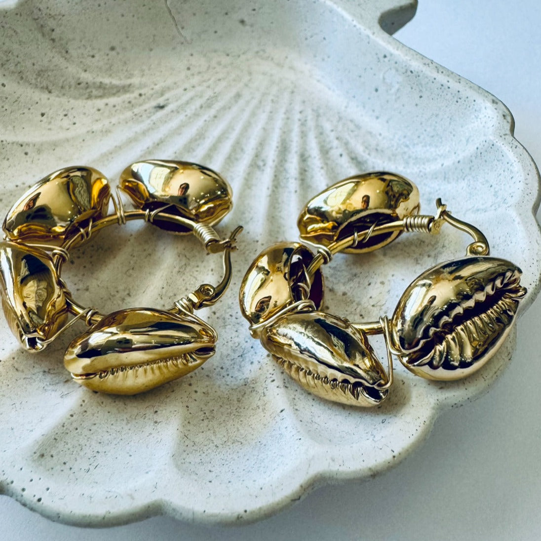 Arracadas de concha