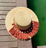 Sombrero macramé chedron