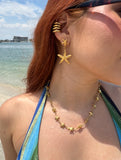 Aretes estrella de mar doble